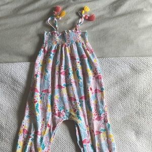 Mudpie flamingo romper